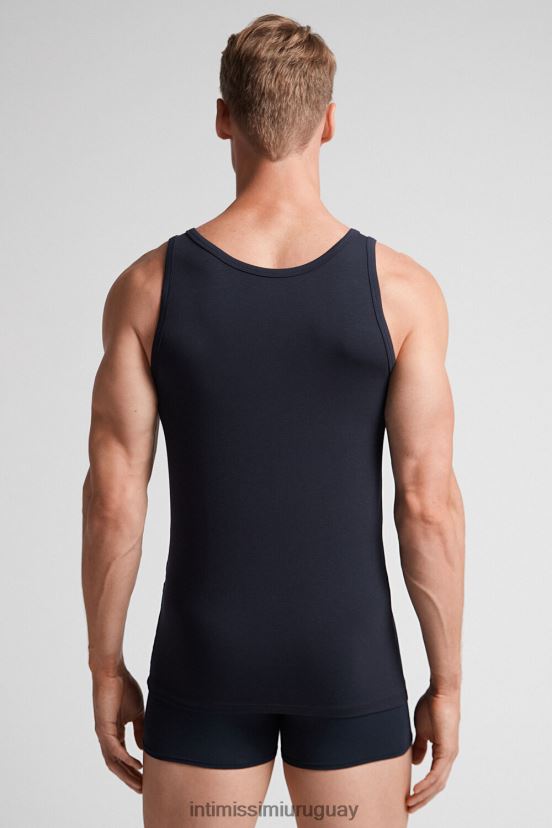 top sin mangas con cuello redondo Intimissimi hombres 800-azul medianoche V806B8273 vestir