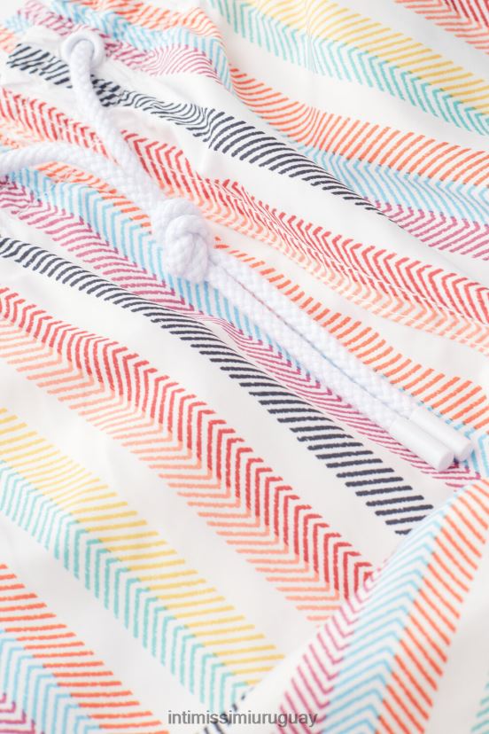 shorts de baño a rayas multicolores Intimissimi hombres 276j-estampado rayas multicolor V806B8426 vestir