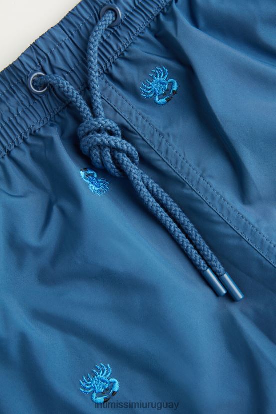 shorts de baño con bordado de cangrejo Intimissimi hombres 253j-cangrejo bordado azul pacífico V806B8407 vestir