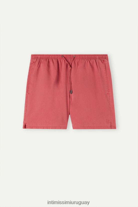 shorts de baño con lavado a la piedra Intimissimi hombres 281j-delave rosa oscuro V806B8412 vestir