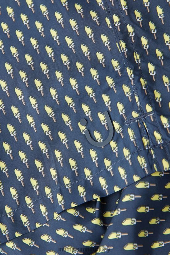 shorts de baño con microestampado de helado Intimissimi hombres 269j-helado azul profundo V806B8417 vestir