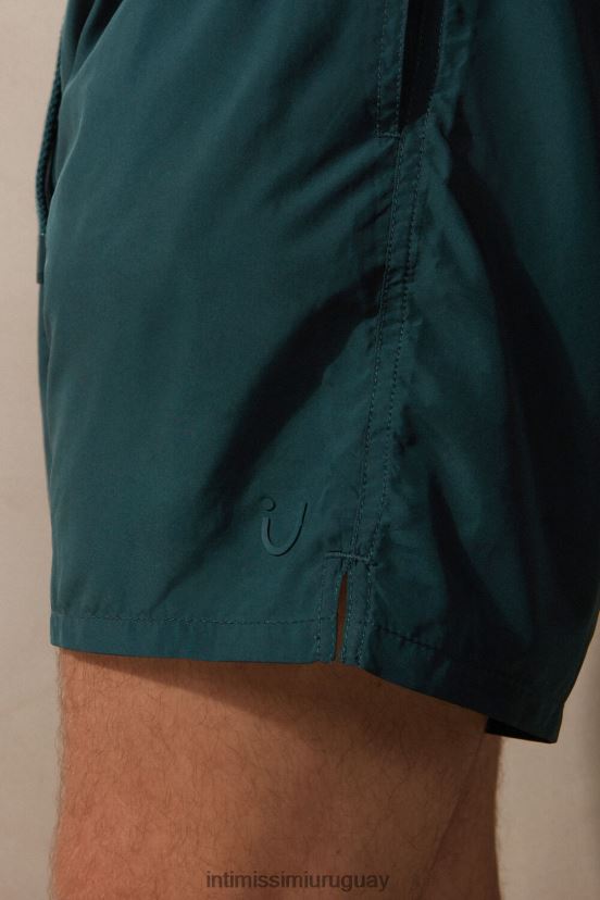 shorts de baño de color liso Intimissimi hombres 4369-verde oscuro V806B8445 vestir