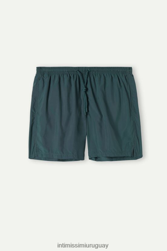 shorts de baño de color liso Intimissimi hombres 4369-verde oscuro V806B8445 vestir