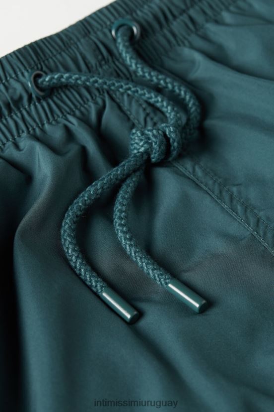 shorts de baño de color liso Intimissimi hombres 4369-verde oscuro V806B8445 vestir