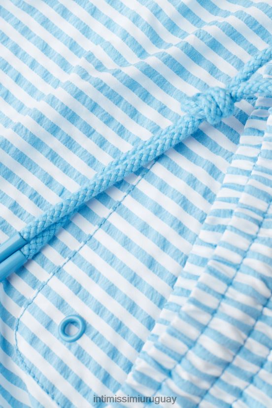 shorts de baño de sirsaca a rayas Intimissimi hombres 279j-bianco/azzurro V806B8439 vestir