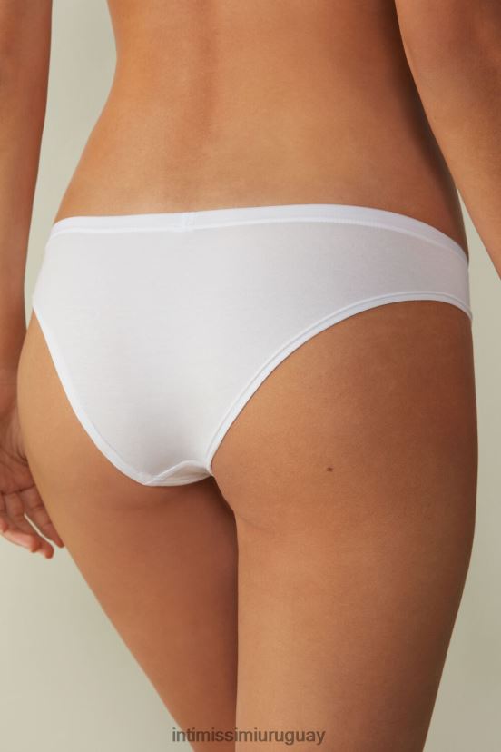 bragas de algodón natural Intimissimi mujer 001-blanco V806B81200 ropa interior