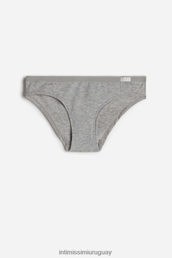 bragas de algodón natural Intimissimi mujer 031-mezcla gris claro V806B81194 ropa interior