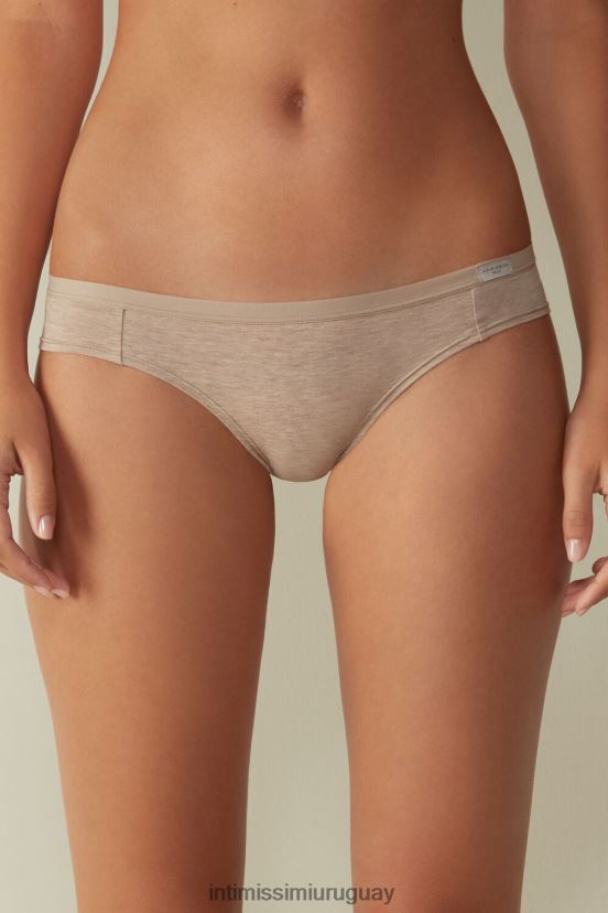 bragas de algodón natural Intimissimi mujer 112i-mezcla natural V806B81154 ropa interior