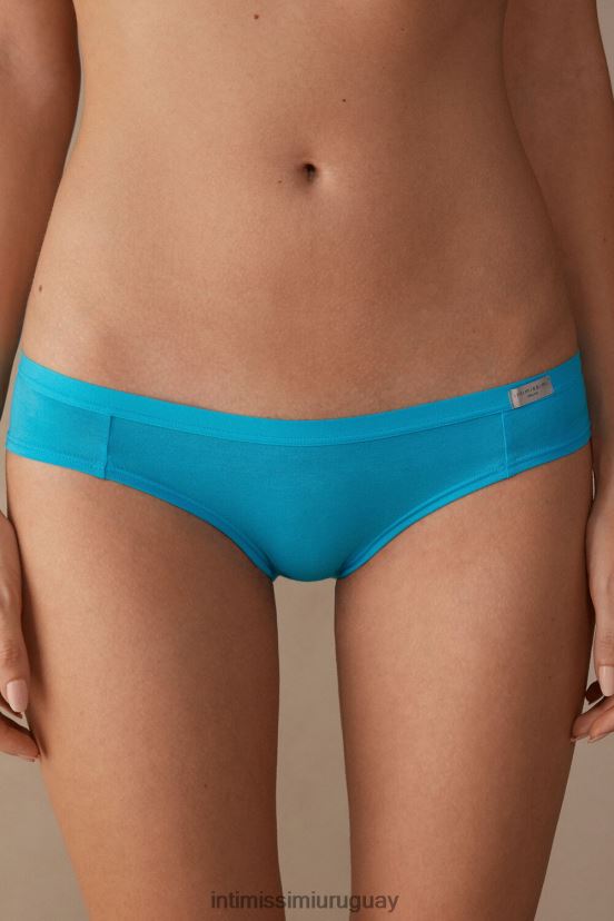 bragas de algodón natural Intimissimi mujer 210j-turquesa digital V806B8987 ropa interior
