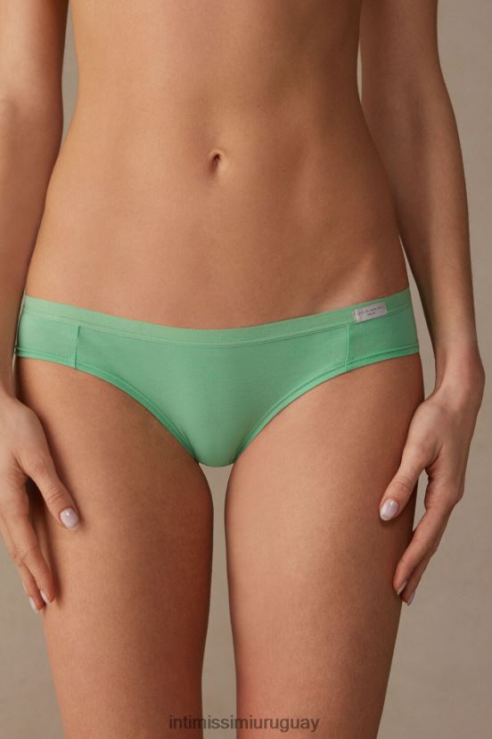 bragas de algodón natural Intimissimi mujer 218j-manzana menta V806B8982 ropa interior