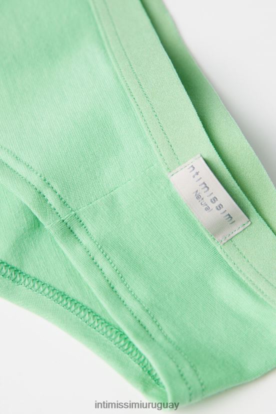 bragas de algodón natural Intimissimi mujer 218j-manzana menta V806B8982 ropa interior