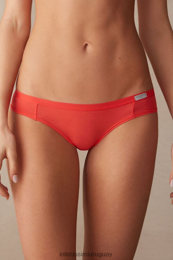bragas de algodón natural Intimissimi mujer 219j-llama escarlata V806B8980 ropa interior