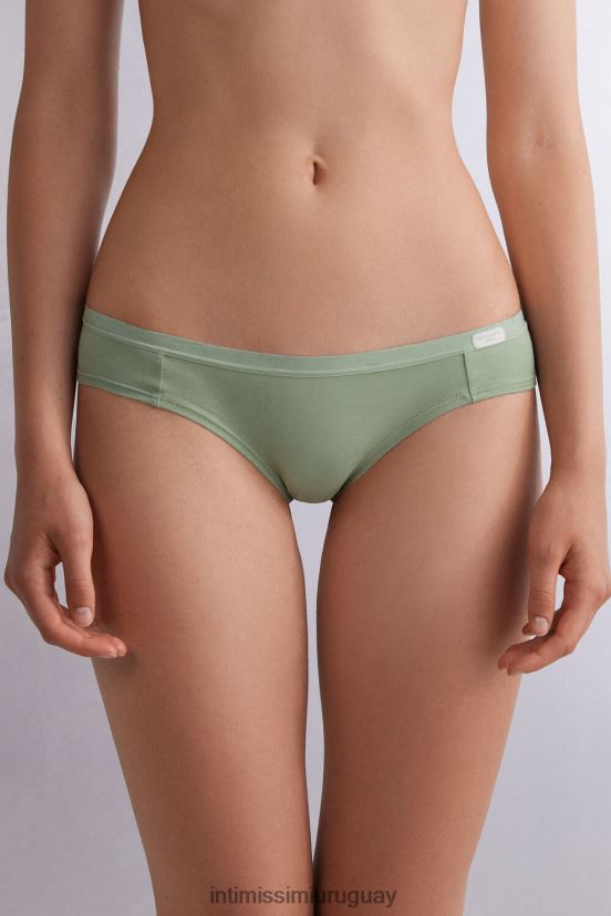 bragas de algodón natural Intimissimi mujer 344j-salvia verde V806B8870 ropa interior
