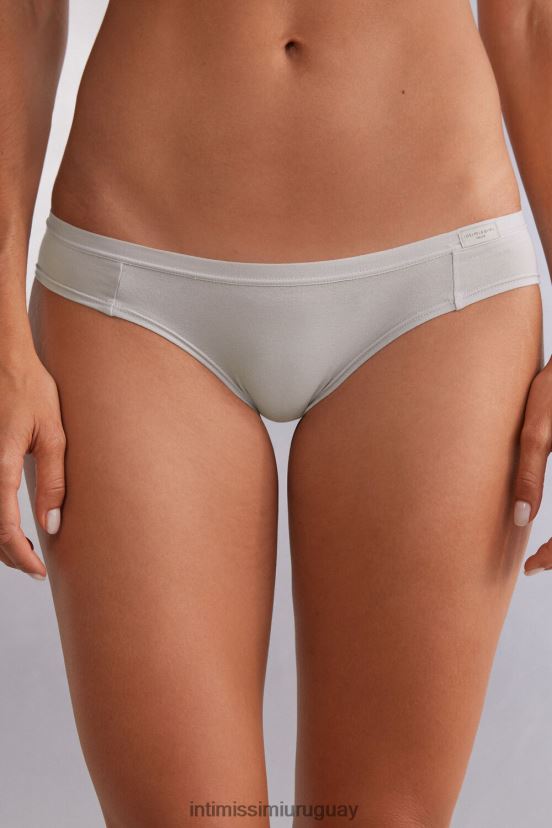 bragas de algodón natural Intimissimi mujer 347j-gris hielo V806B8858 ropa interior