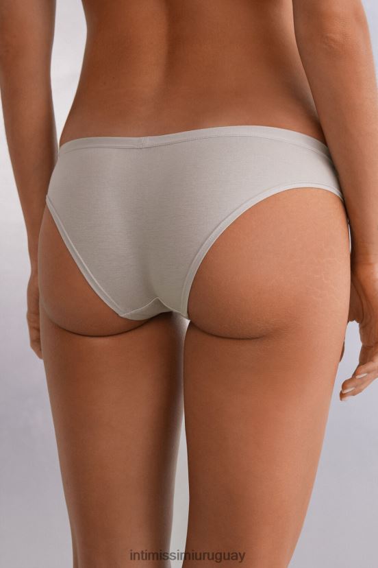 bragas de algodón natural Intimissimi mujer 347j-gris hielo V806B8858 ropa interior