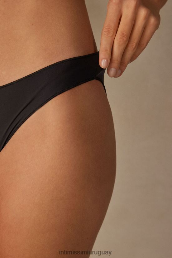 braguita de microfibra ultraligera de talle bajo Intimissimi mujer 019-negro V806B81009 ropa interior