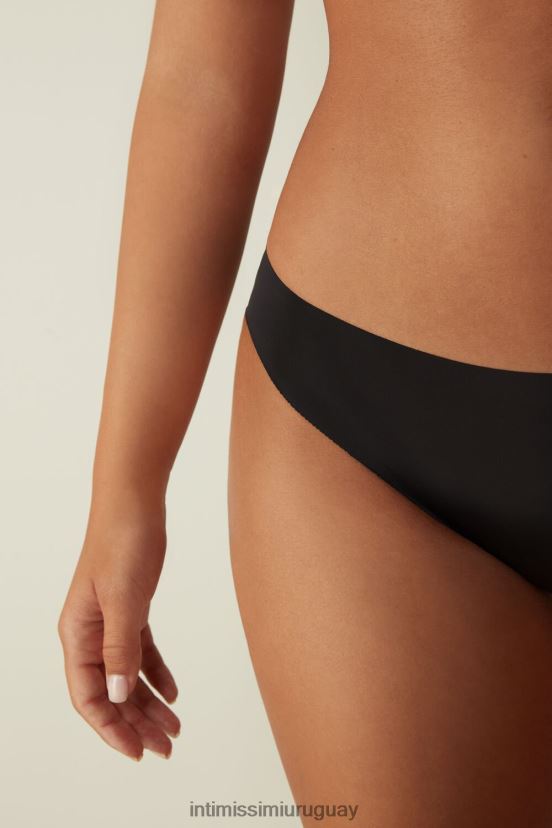 braguitas ajustadas de microfibra sin costuras Intimissimi mujer 019-negro V806B81169 ropa interior