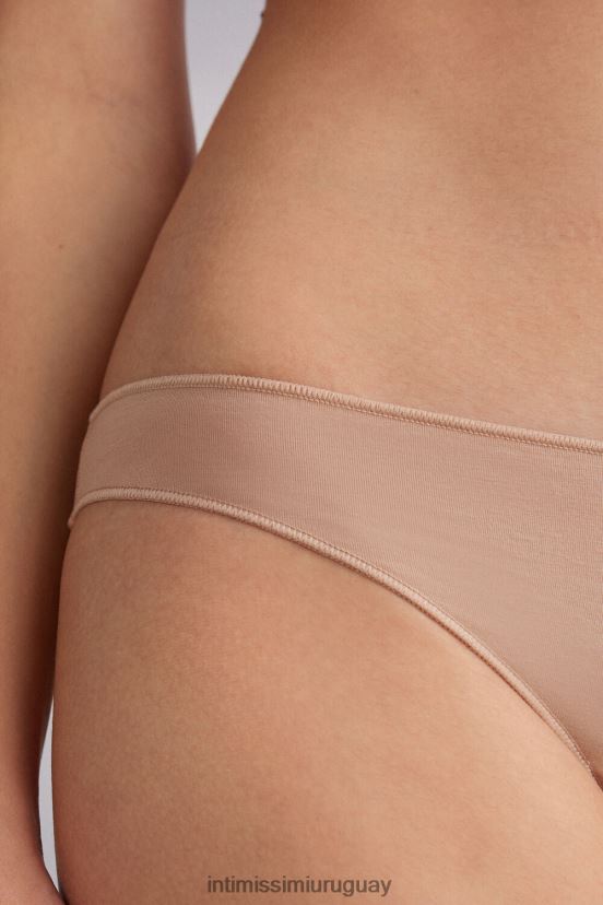 braguitas de algodón de talle bajo Intimissimi mujer 044-beige suave V806B8883 ropa interior