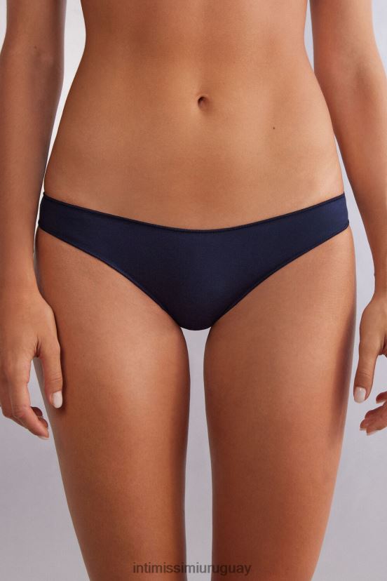 braguitas de algodón de talle bajo Intimissimi mujer 1467-azul intenso V806B8882 ropa interior