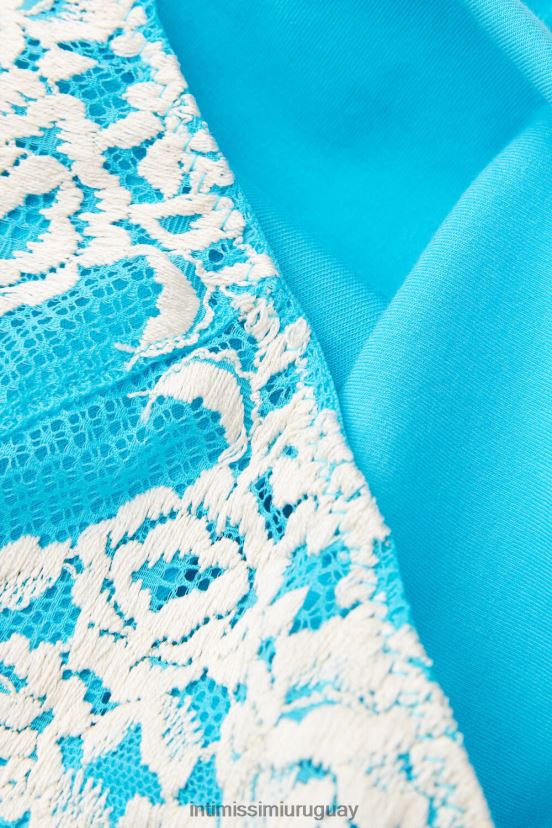 braguitas de algodón sin costuras con bonitas flores Intimissimi mujer 233j-digital turquesa/marfil V806B8966 ropa interior