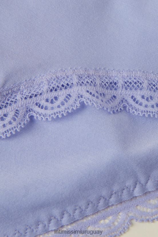 braguitas de algodón y encaje Intimissimi mujer 212j-lavanda dulce V806B8996 ropa interior