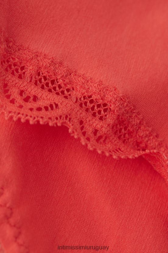 braguitas de algodón y encaje Intimissimi mujer 219j-llama escarlata V806B8992 ropa interior