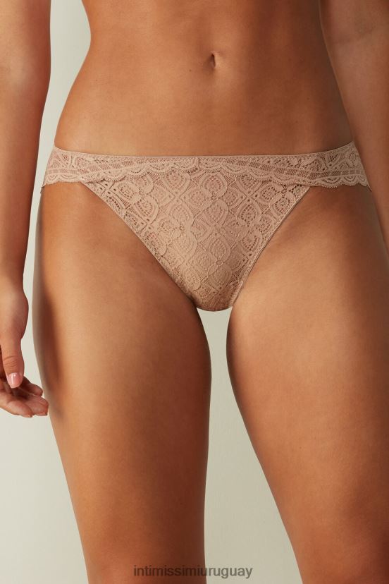 braguitas de encaje de talle bajo Intimissimi mujer 044-beige suave V806B81065 ropa interior