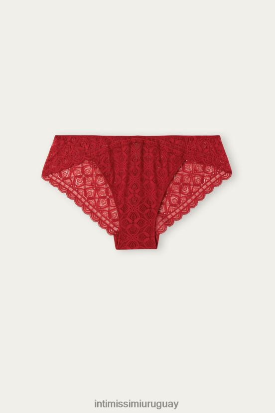 braguitas de encaje de talle bajo Intimissimi mujer 1473-rojo V806B81039 ropa interior