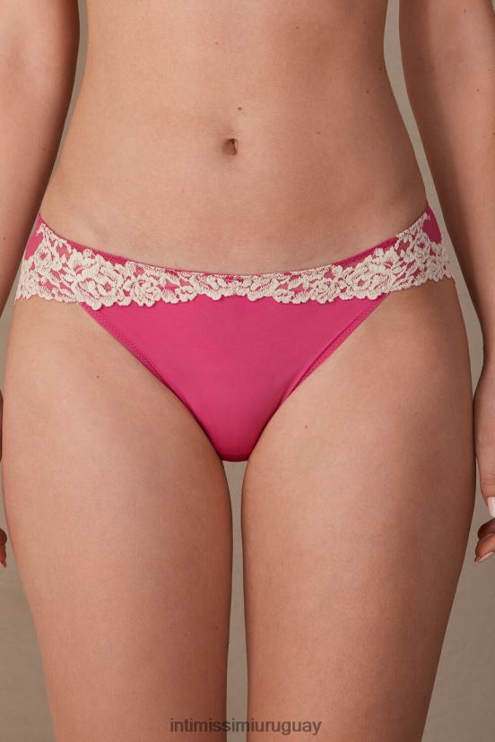 braguitas de flores bonitas Intimissimi mujer 213j-san valentín rosa/marfil V806B8971 ropa interior
