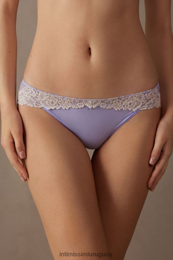 braguitas de flores bonitas Intimissimi mujer 214j-lavanda dulce/marfil V806B8961 ropa interior
