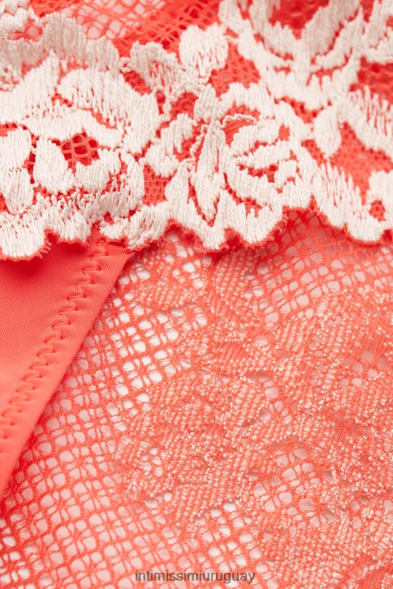 braguitas de flores bonitas Intimissimi mujer 216j-llama escarlata/marfil V806B8953 ropa interior