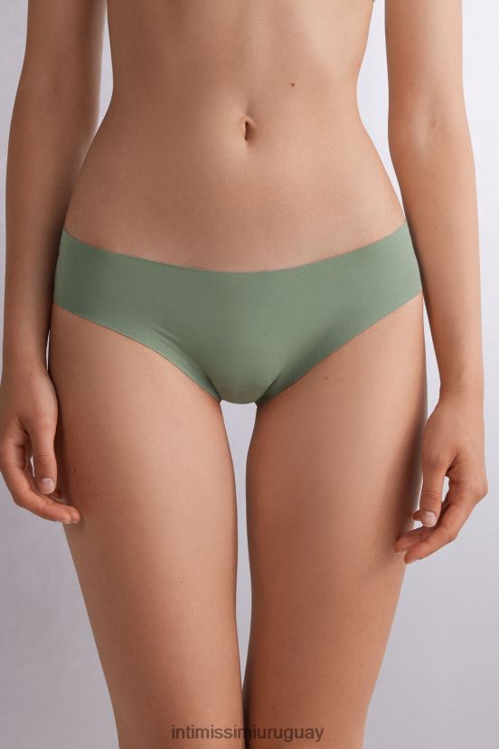 calzoncillos de algodón sin rematar Intimissimi mujer 344j-salvia verde V806B8907 ropa interior