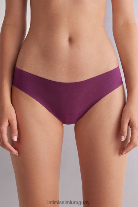 calzoncillos de algodón sin rematar Intimissimi mujer 345j-vino morado V806B8903 ropa interior