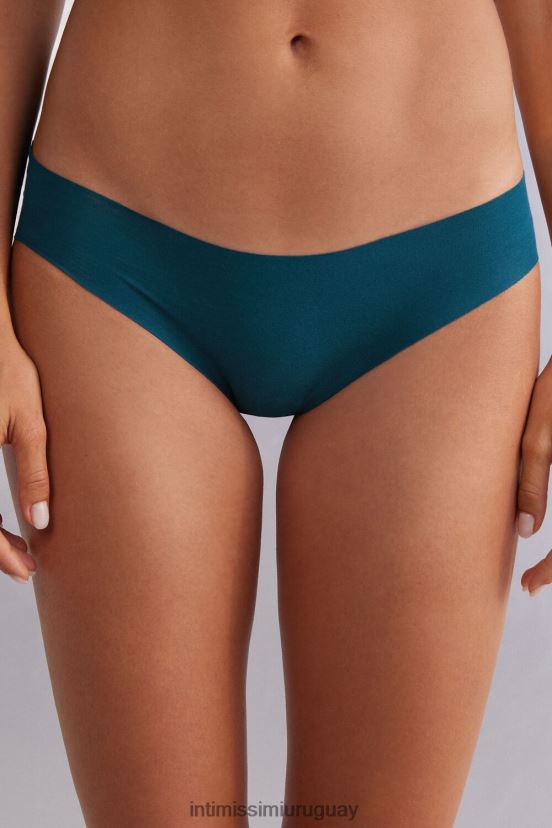 calzoncillos de algodón sin rematar Intimissimi mujer 346j-azul verdoso V806B8899 ropa interior