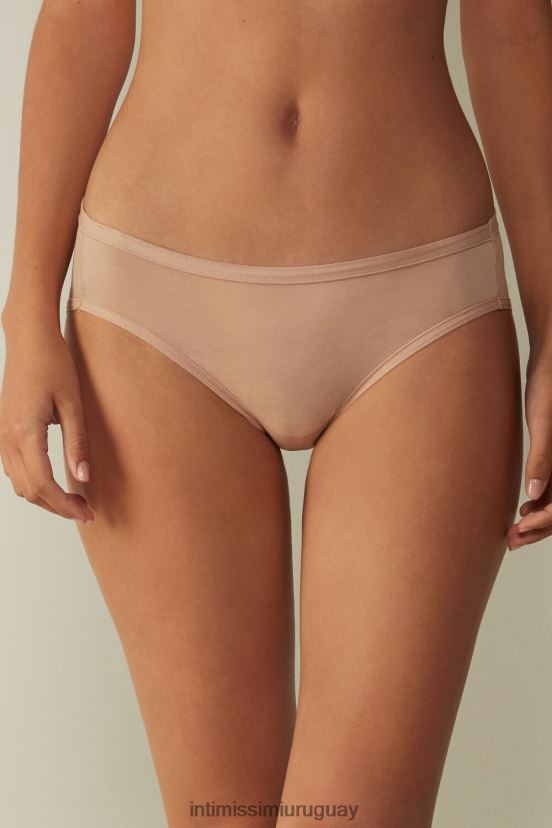 calzoncillos ultraligeros de algodón supima Intimissimi mujer 044-beige suave V806B81141 ropa interior