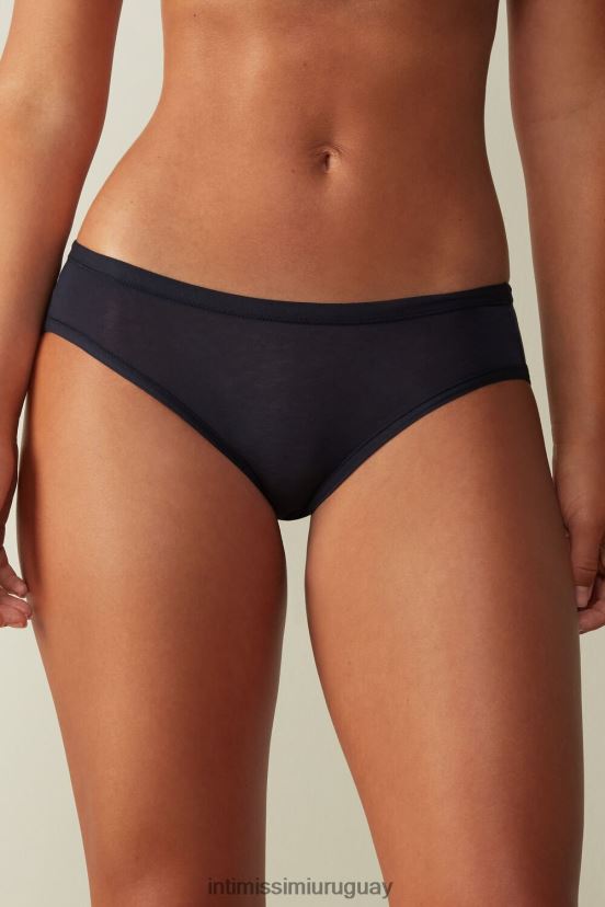 calzoncillos ultraligeros de algodón supima Intimissimi mujer 1467-azul intenso V806B81106 ropa interior