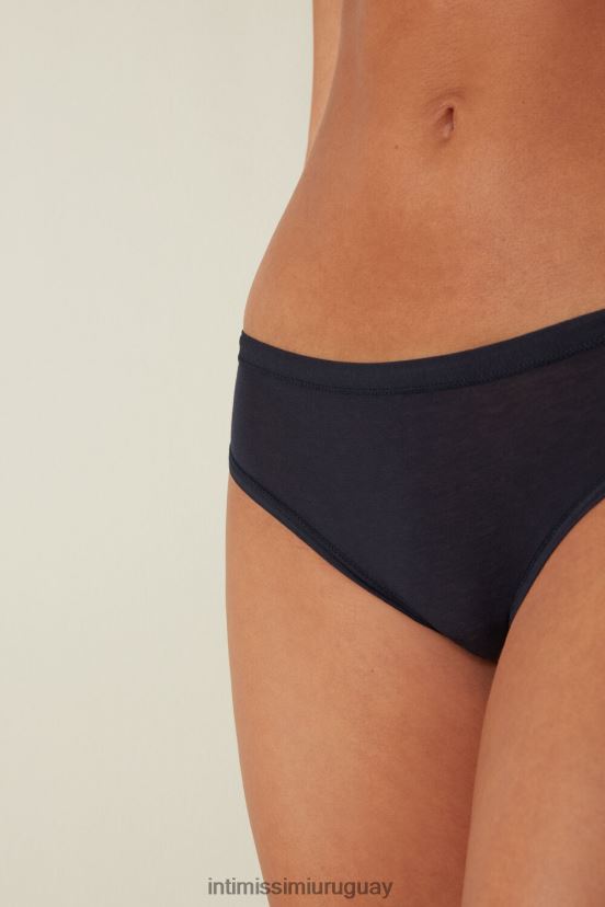 calzoncillos ultraligeros de algodón supima Intimissimi mujer 1467-azul intenso V806B81106 ropa interior