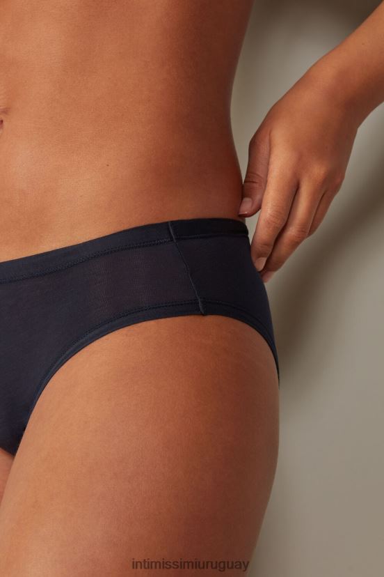 calzoncillos ultraligeros de algodón supima Intimissimi mujer 1467-azul intenso V806B81106 ropa interior