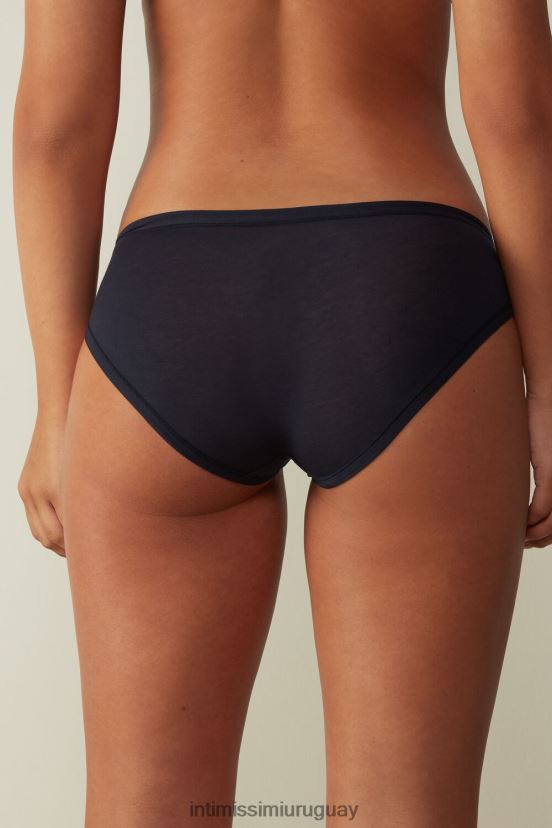calzoncillos ultraligeros de algodón supima Intimissimi mujer 1467-azul intenso V806B81106 ropa interior