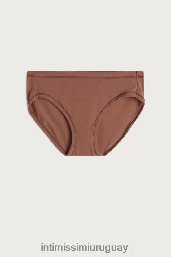 calzoncillos ultraligeros de algodón supima Intimissimi mujer 502i-beige oscuro V806B81140 ropa interior