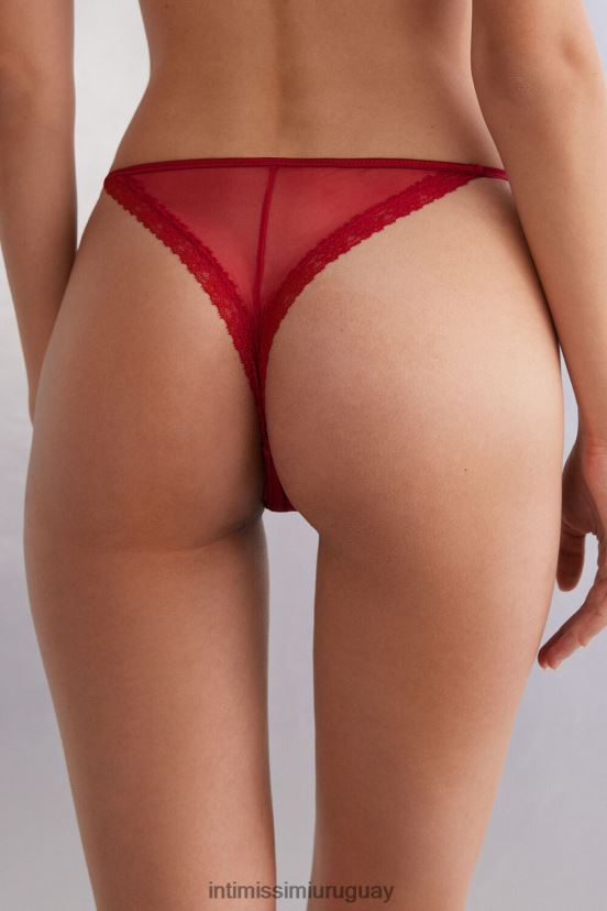 Sinful Fantasies braguita brasileña con tirantes laterales Intimissimi mujer 9888-lacre rojo V806B8848 ropa interior