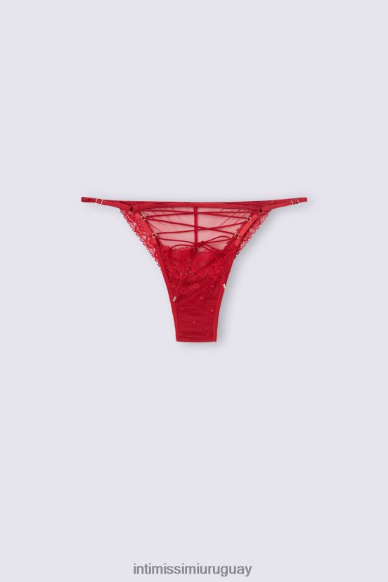 Sinful Fantasies braguita brasileña con tirantes laterales Intimissimi mujer 9888-lacre rojo V806B8848 ropa interior