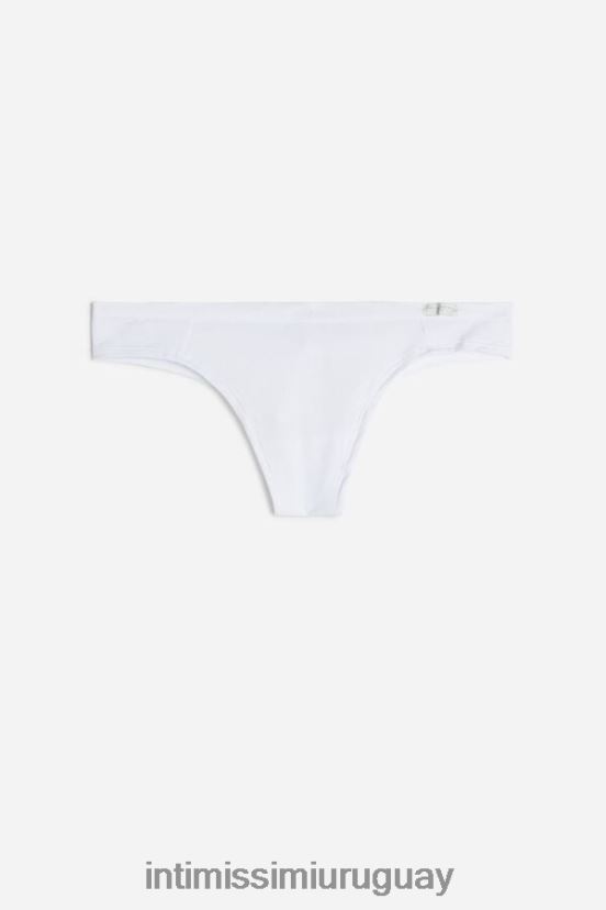 bragas brasileñas de algodón natural Intimissimi mujer 001-blanco V806B81198 ropa interior