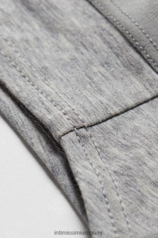 bragas brasileñas de algodón natural Intimissimi mujer 031-mezcla gris claro V806B81192 ropa interior