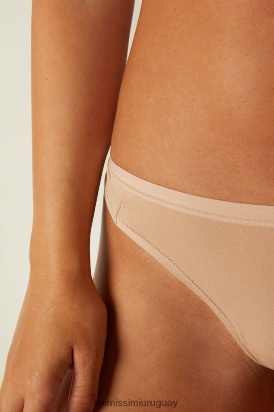 bragas brasileñas de algodón natural Intimissimi mujer 044-beige suave V806B81190 ropa interior