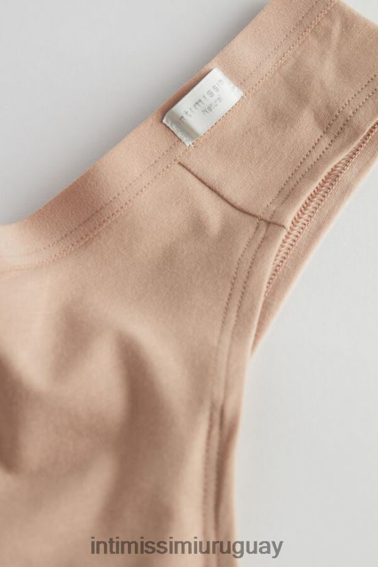 bragas brasileñas de algodón natural Intimissimi mujer 044-beige suave V806B81190 ropa interior