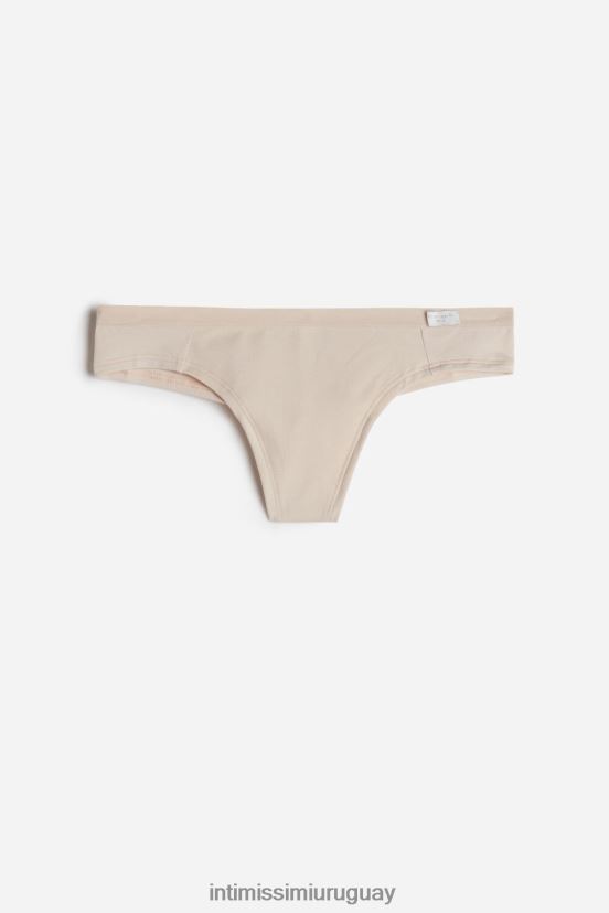 bragas brasileñas de algodón natural Intimissimi mujer 2280-seda rosa V806B81188 ropa interior
