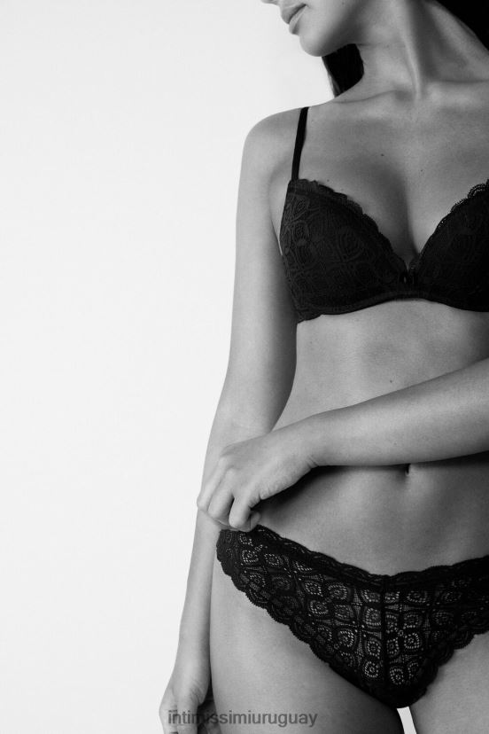 braguita brasileña de encaje estilo años 80 Intimissimi mujer 019-negro V806B81103 ropa interior