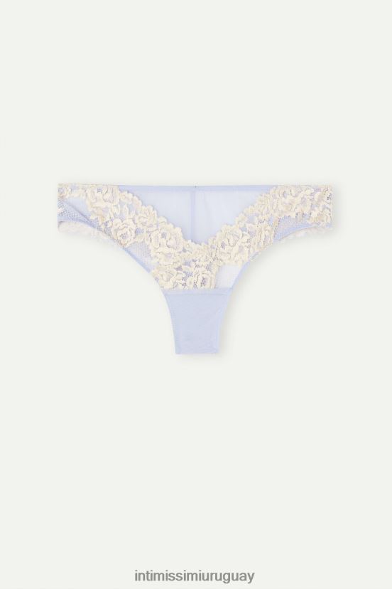 braguitas brasileñas con bonitas flores Intimissimi mujer 214j-lavanda dulce/marfil V806B8960 ropa interior