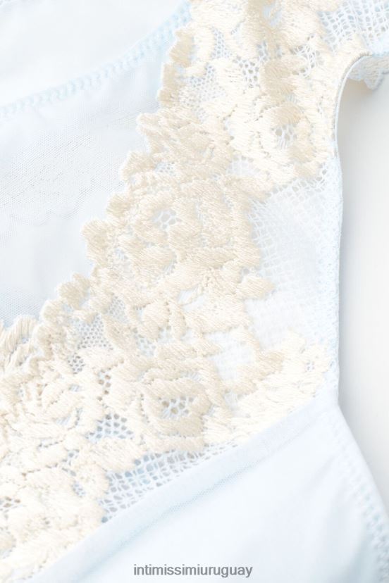 braguitas brasileñas con bonitas flores Intimissimi mujer 217j-azul aireado/marfil V806B8951 ropa interior